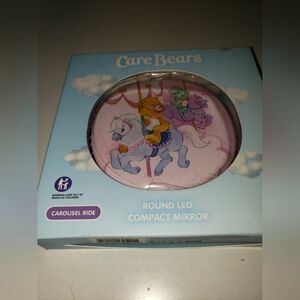New Care Bears Light Up Compact Mirror Carousel Ride Pink Funshine